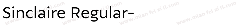Sinclaire Regular字体转换